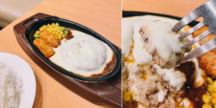 ガストのおすすめグルメ「チーズONチーズINハンバーグ」