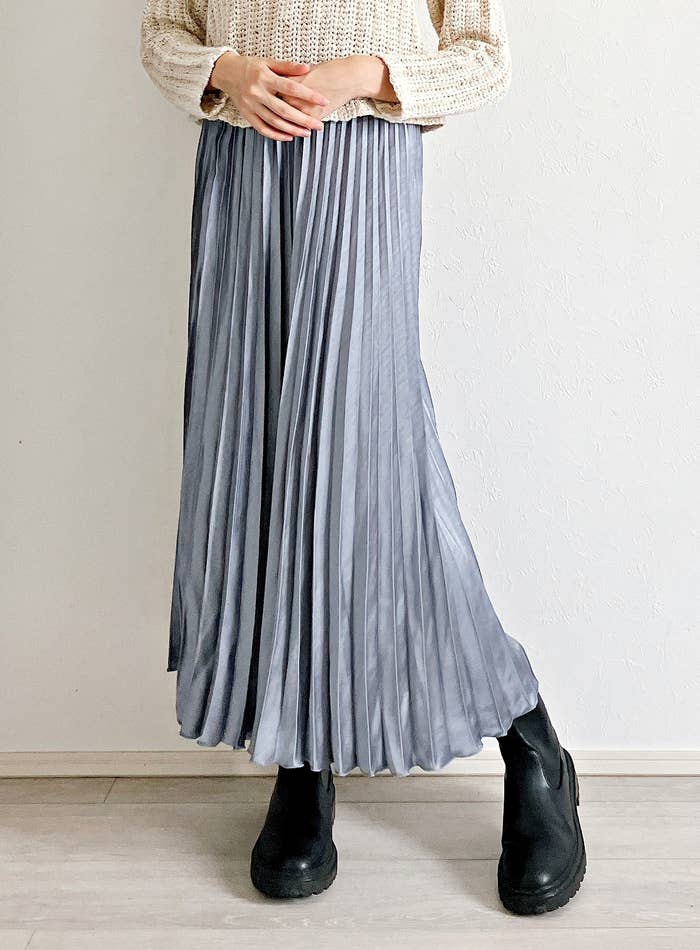 PLEASE PLEATS アイスグレースカートSサイズ