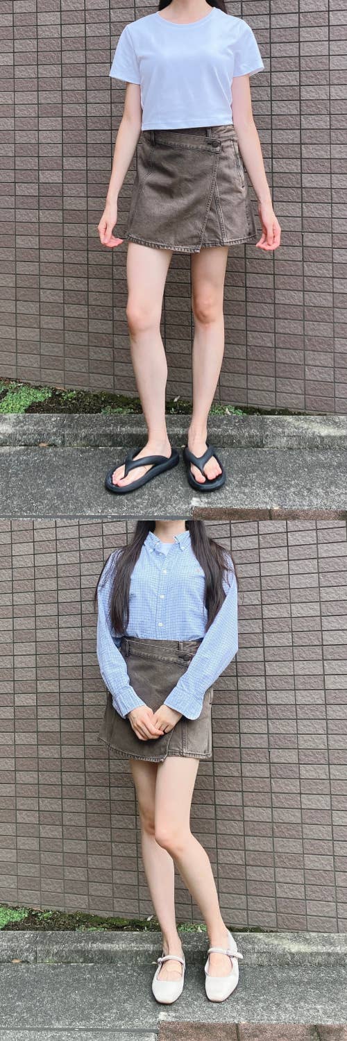 GU】こういうのを求めてた！脚長効果ハンパない「スカートみたいなパンツ」気にせず動き回れて嬉しい〜！《着用レビュー》【画像・動画】