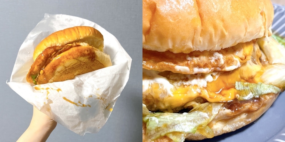 コメダ珈琲店のオススメのメニュー「お月見フルムーンてりやきバーガー」