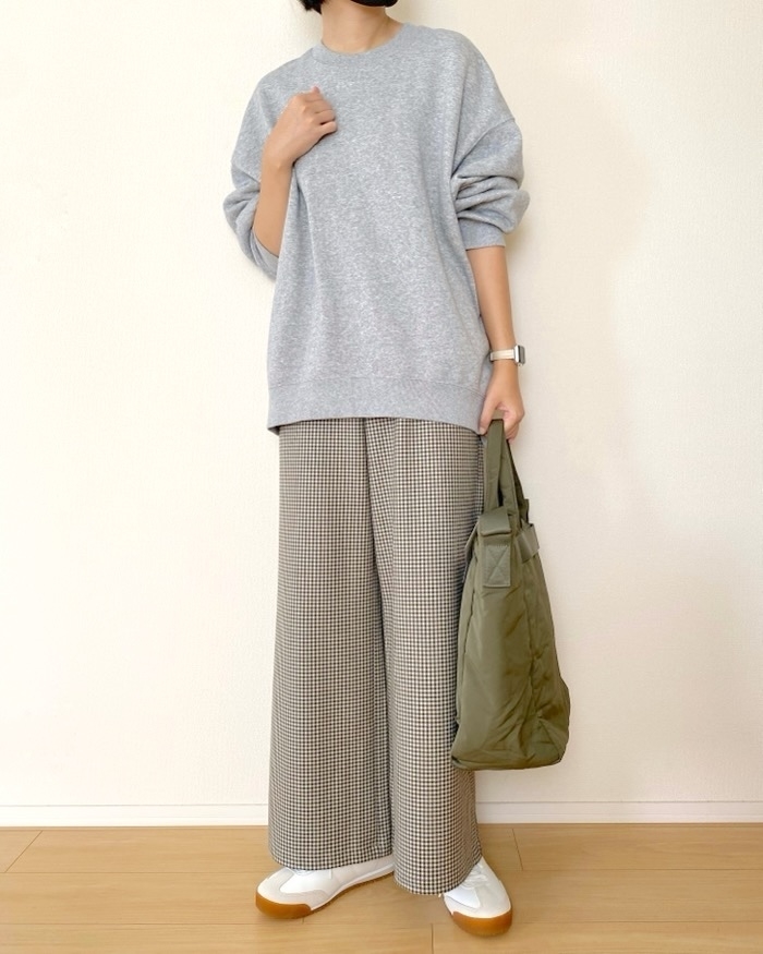 ユニクロC】これ買って大正解！チェック柄がカワイイ「ゆったり