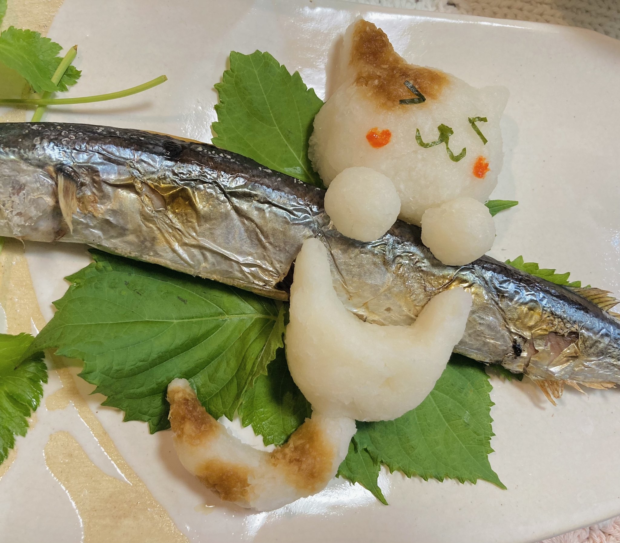 ほっぺにハートをつけて完成 / せんべろオヤジさんのXより