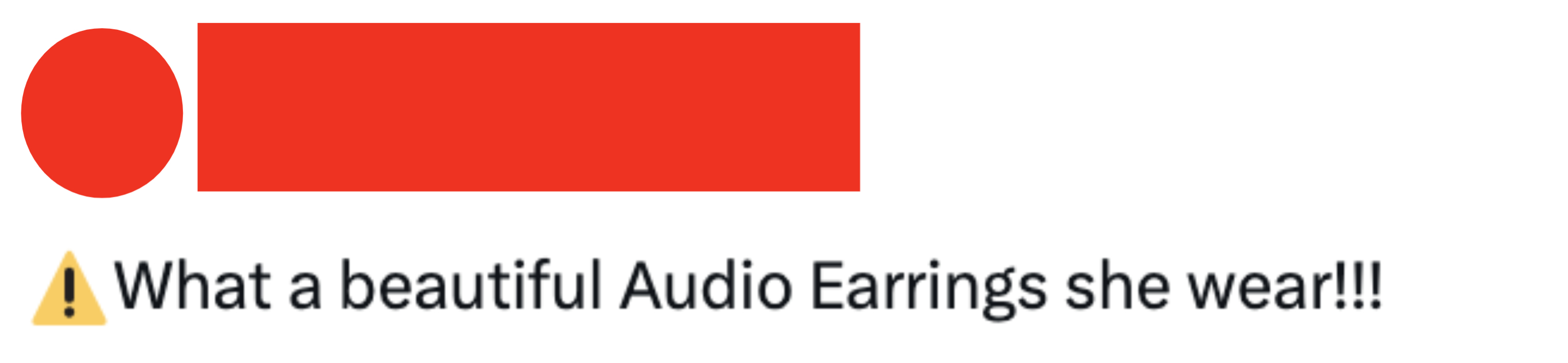 Tweet by @BTCryptoChange: &quot;What a beautiful Audio Earrings she wear!!!&quot;