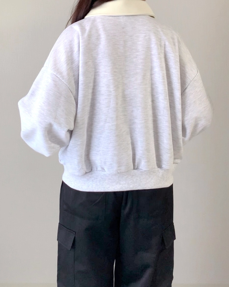 しまむらのオススメのトップス「RBダンボハーフZIPTR」