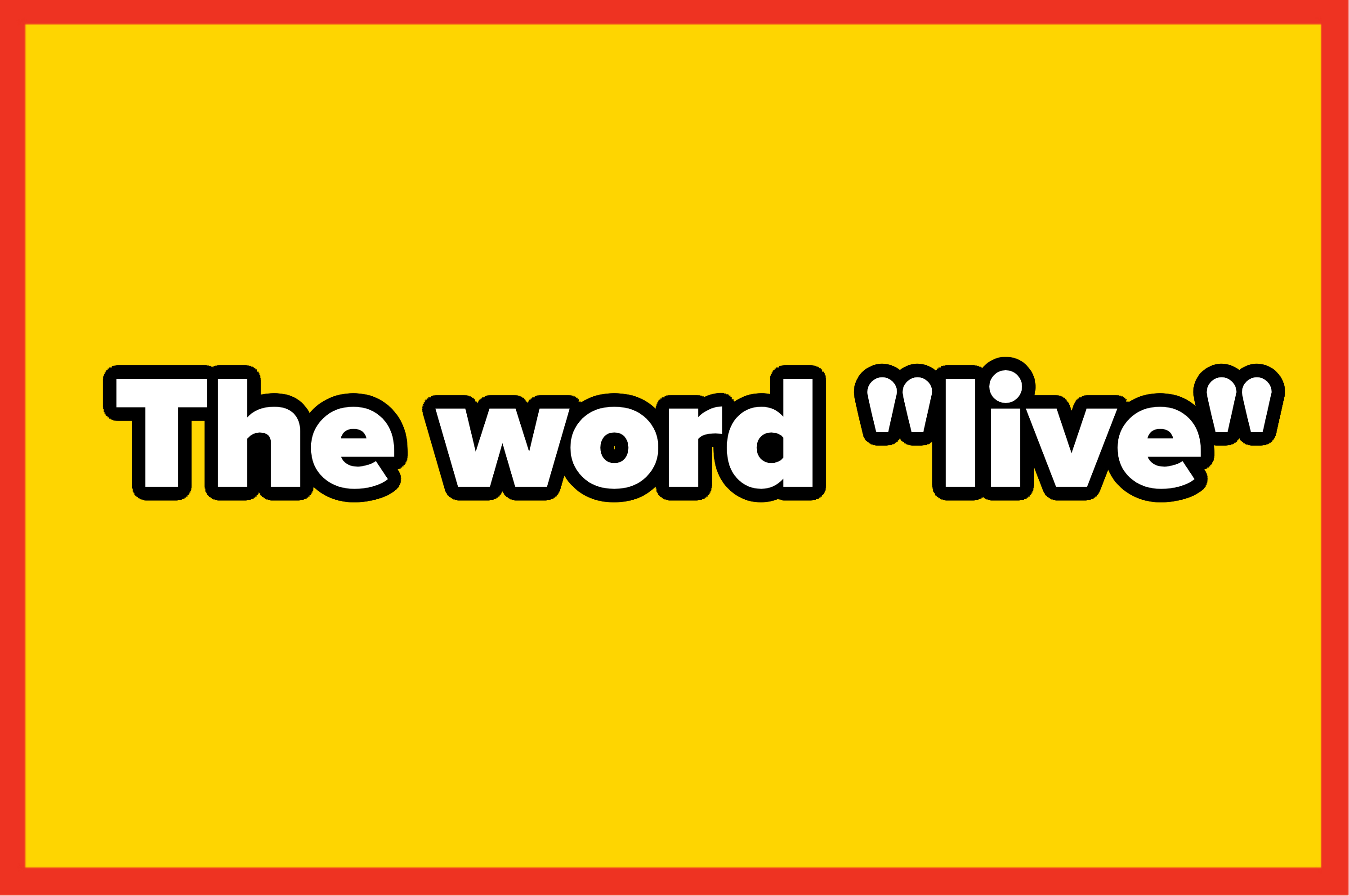 A solid yellow rectangle bordered with red. There are no persons or text in the image
