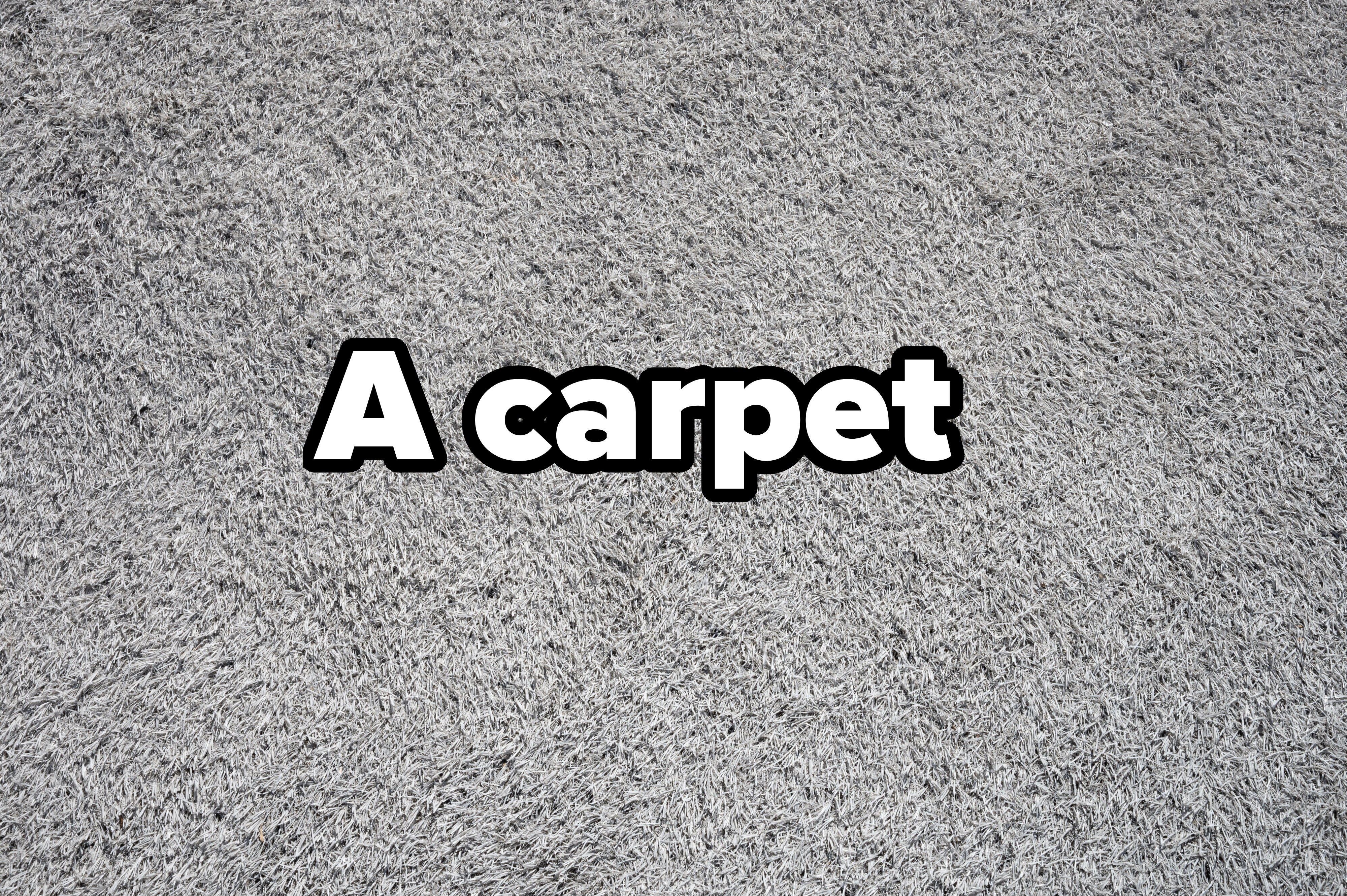 A close-up image of a gray textured surface resembling a shag carpet. No text or people are present