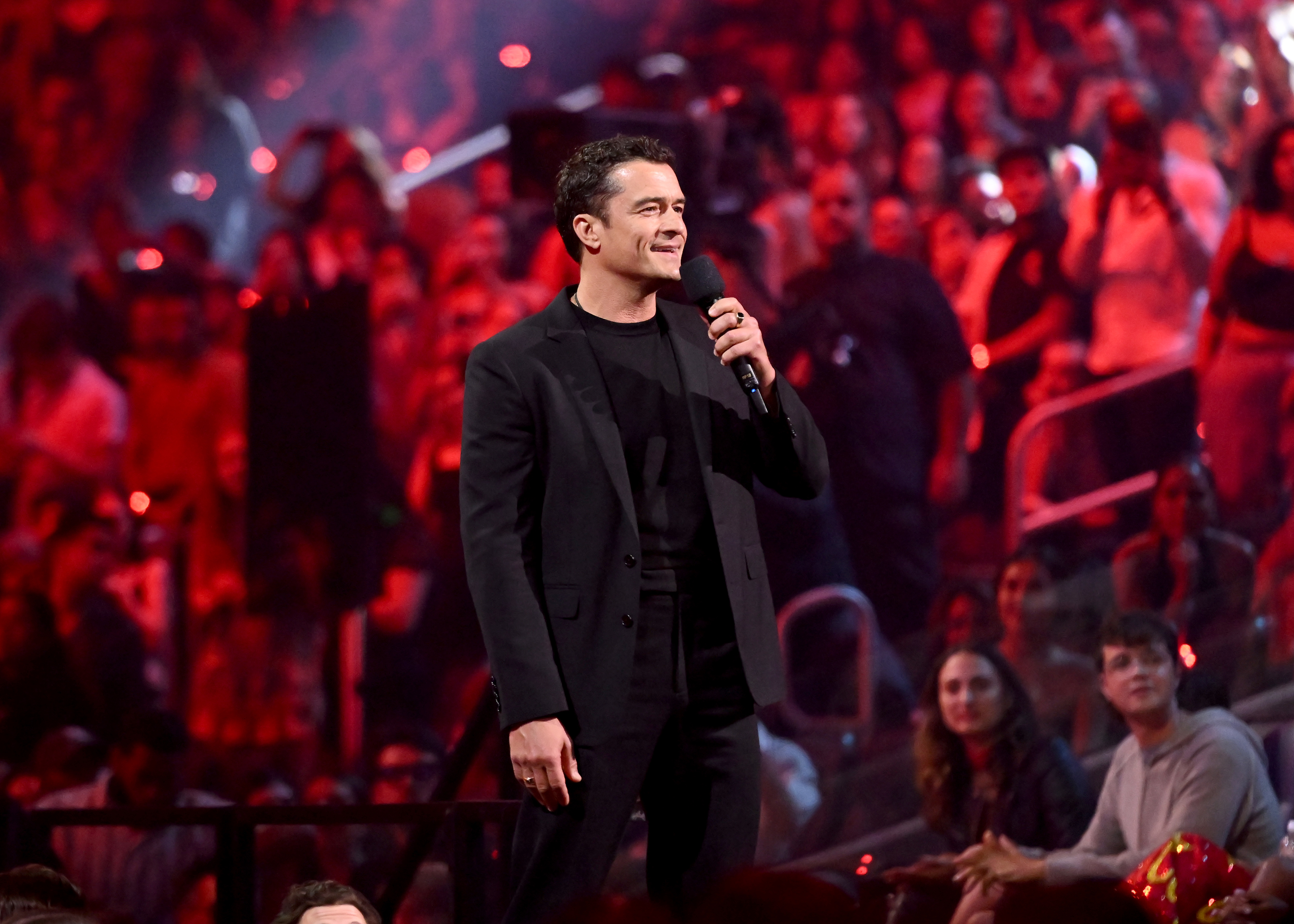 Orlando Bloom on stage