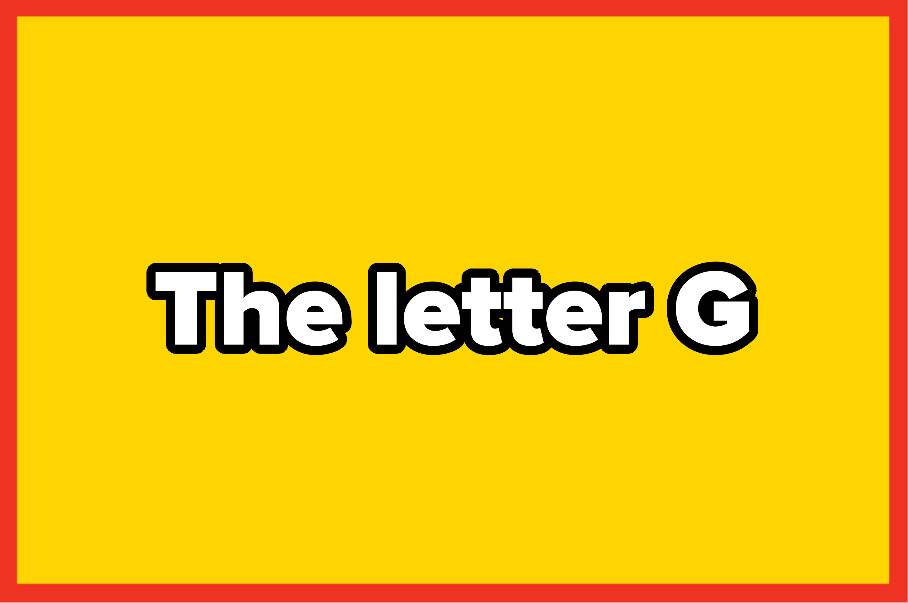 Blank yellow box with a red border