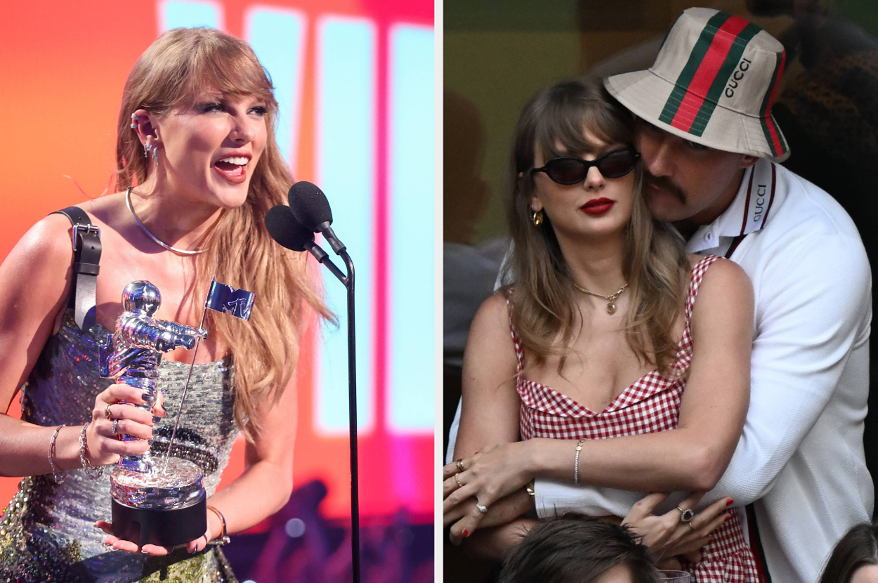 Taylor Swift Praised Travis Kelce During Her VMAs Speech