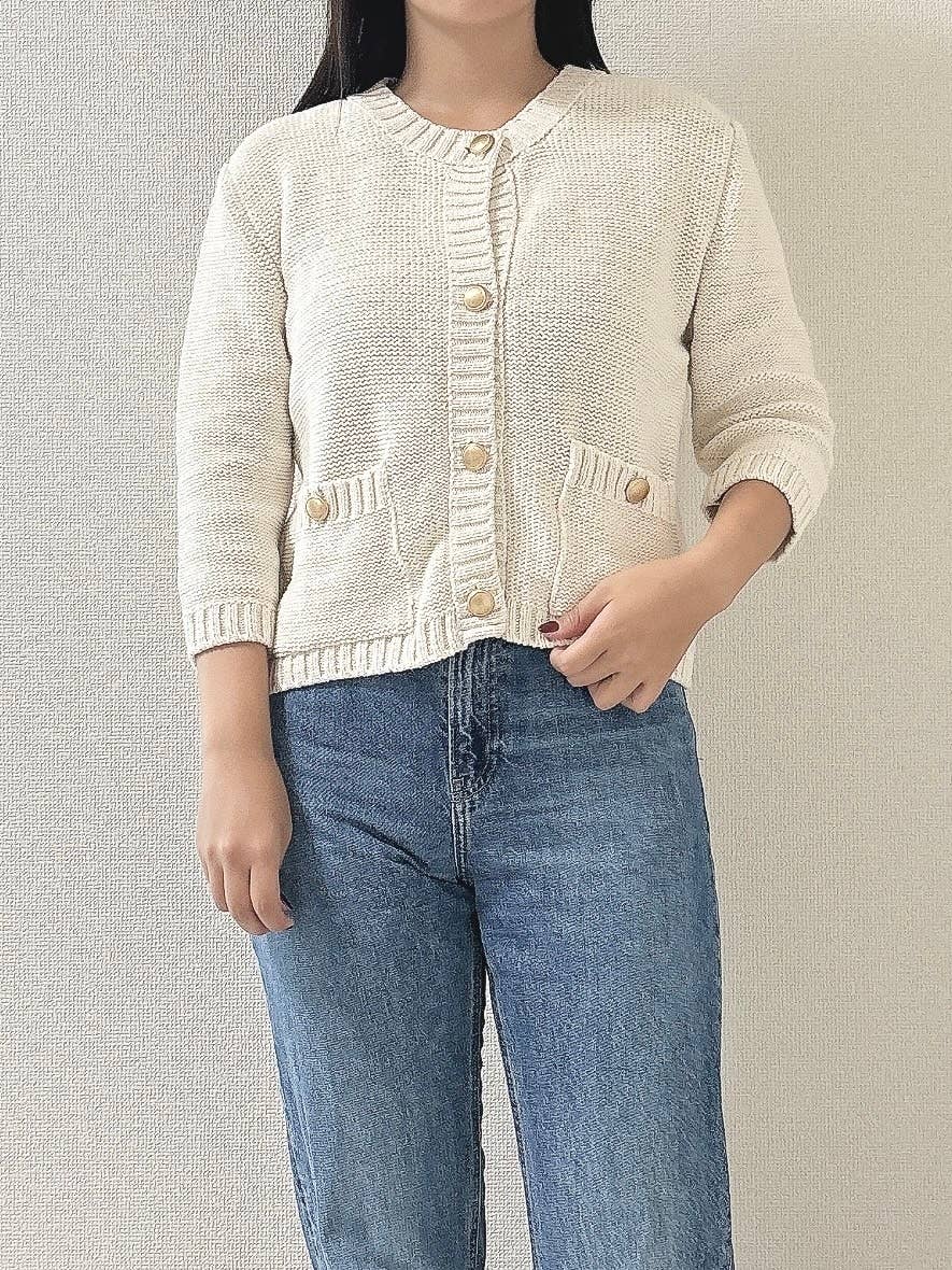 ZARA 役立ち ハンドメイドかぎ編みニットカーディガン新品未使用