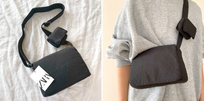 ZARA（ザラ）のおすすめファッションアイテム「ナイロンクロスボディバッグ フラップ」