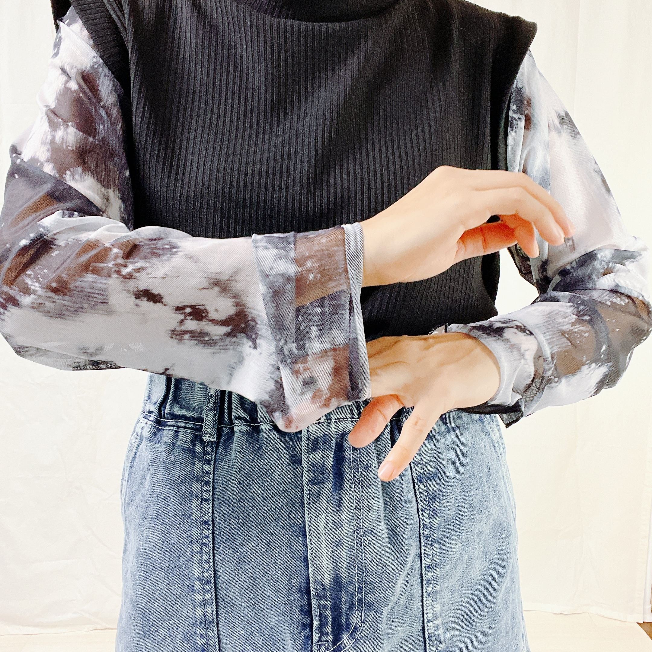 しまむらのオススメのトップス「テレコドッキングシアーPO」