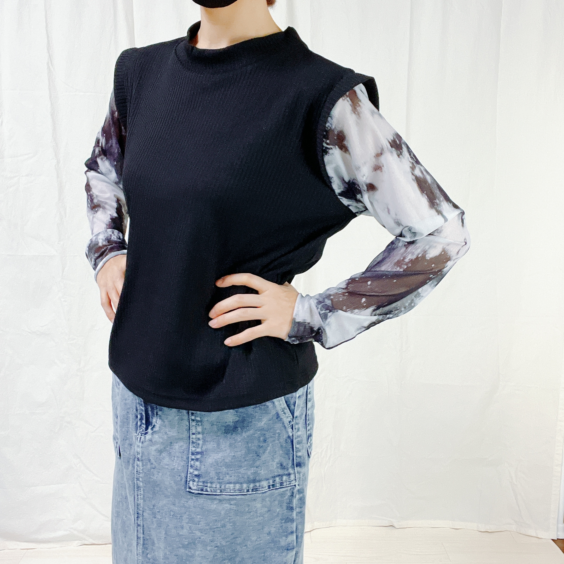 しまむらのオススメのトップス「テレコドッキングシアーPO」