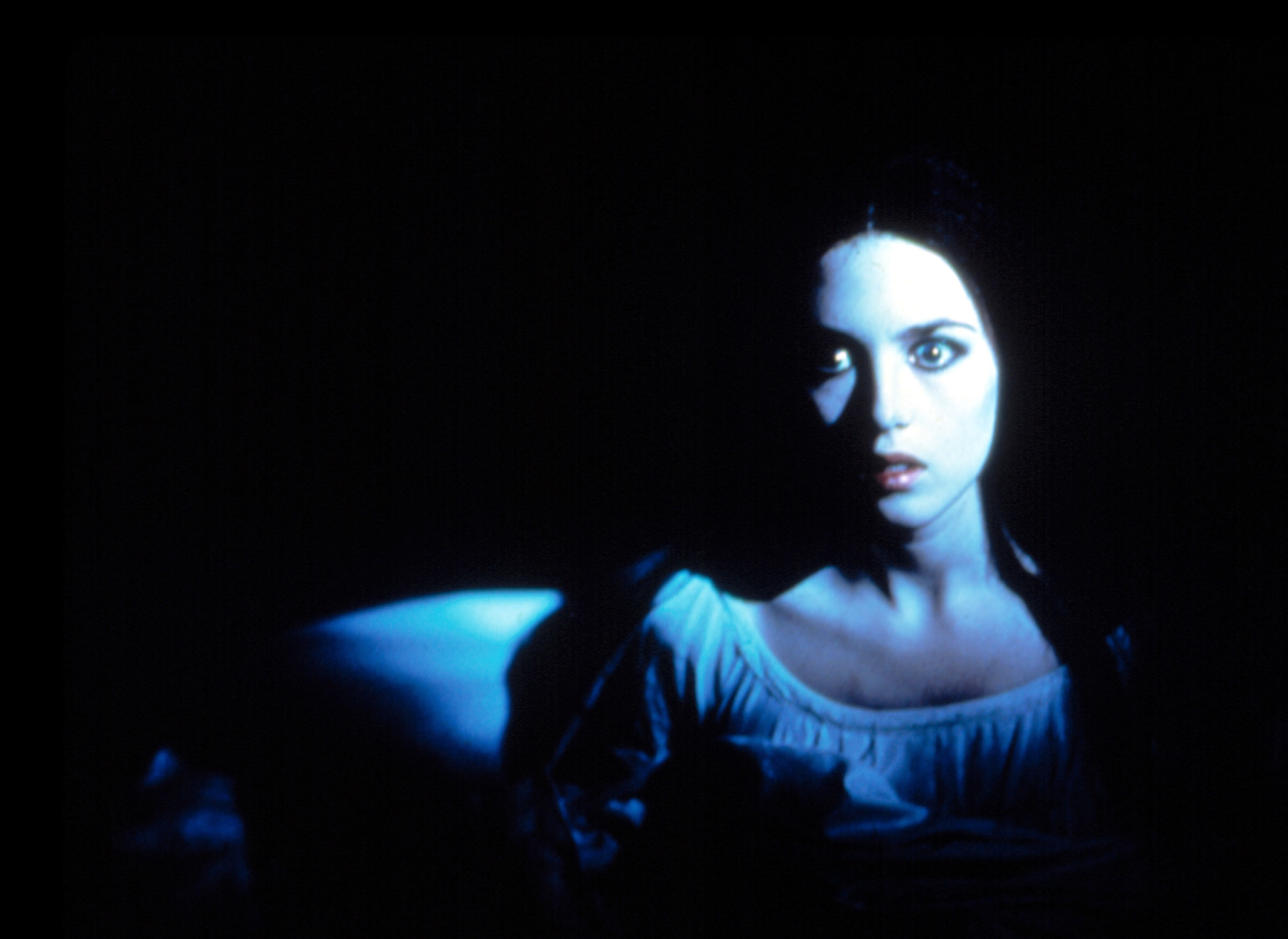 Isabelle Adjani with a surprised expression in "Nosferatu the Vampyre"