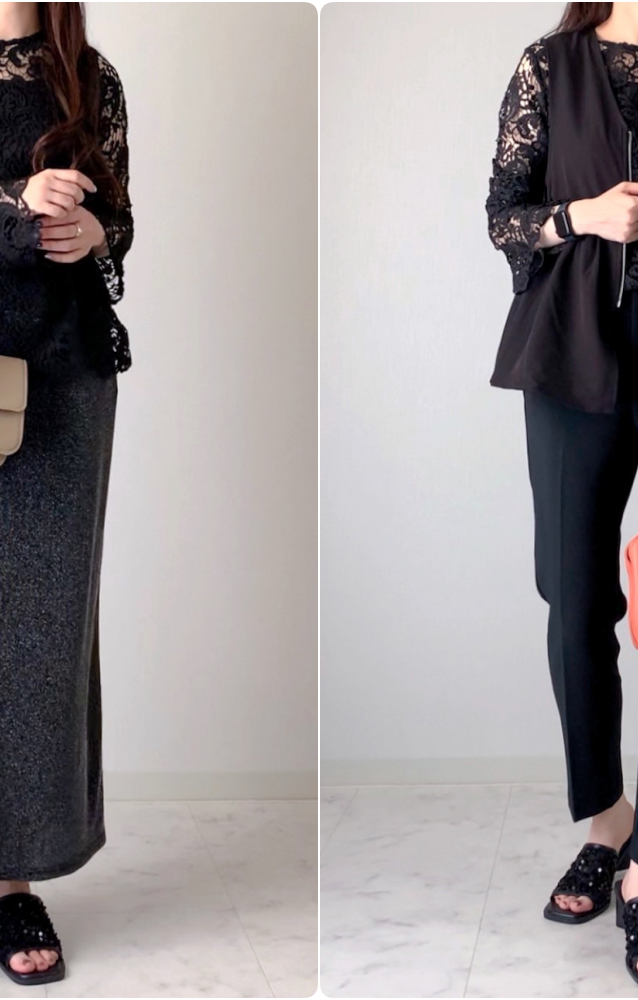 しまむらのおすすめアイテム「2セット TNKレースPO +タン」