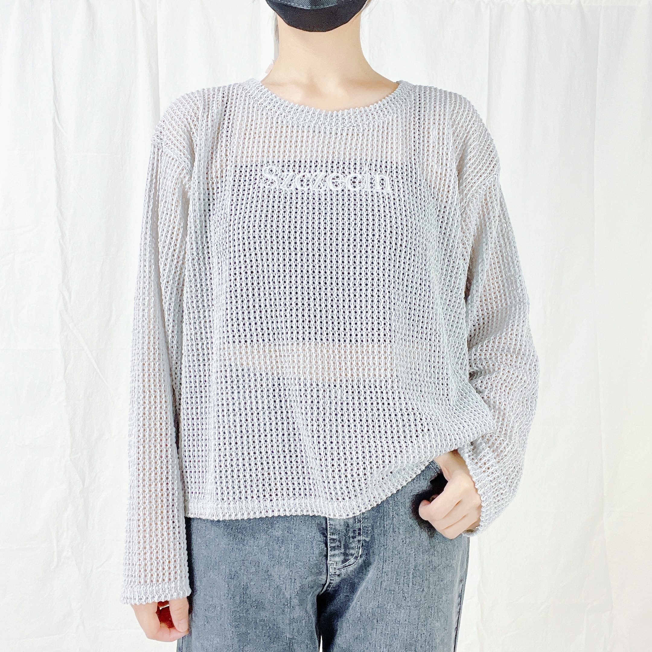 しまむらのオススメのトップス「メッシュロゴシシュウPO」