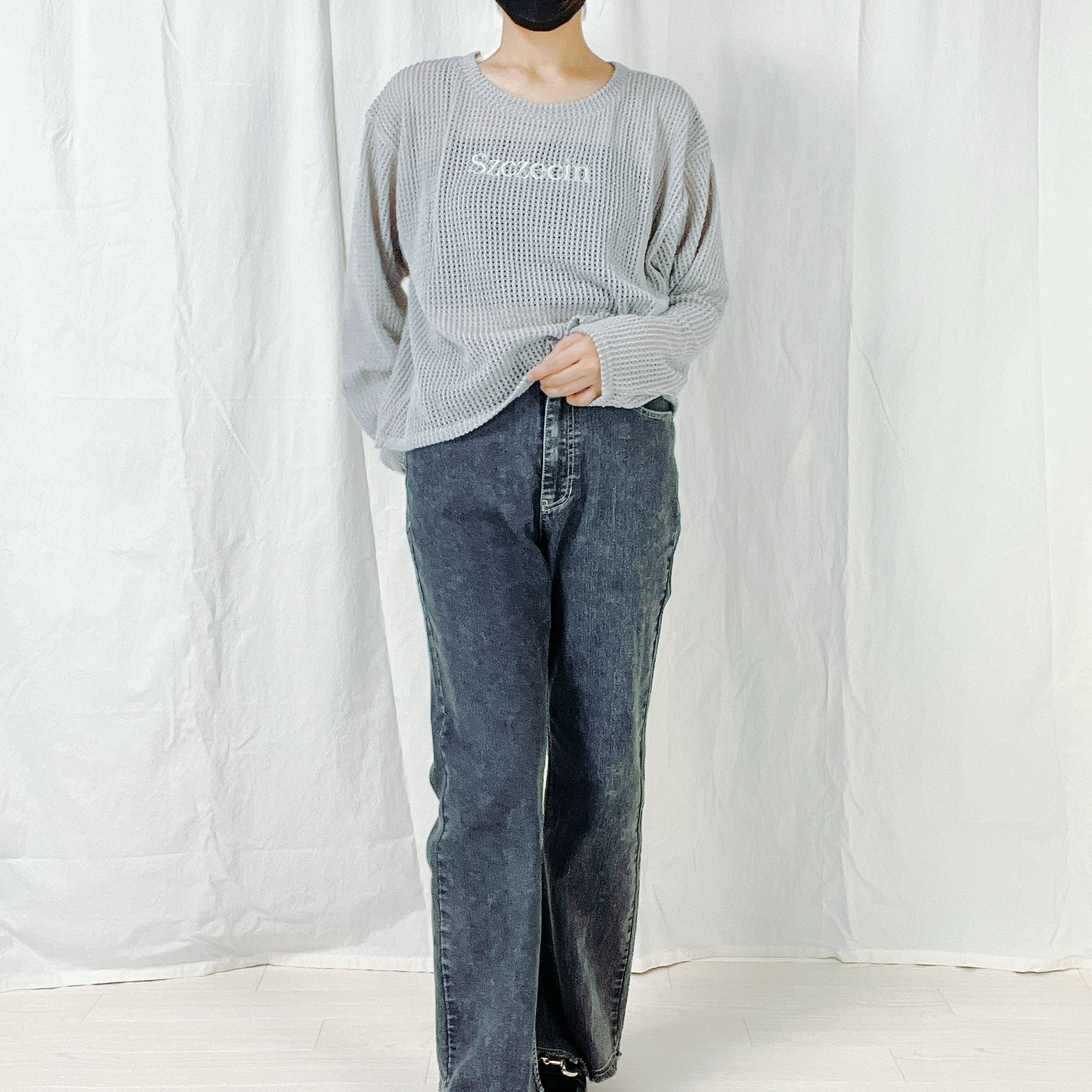 しまむらのオススメのトップス「メッシュロゴシシュウPO」