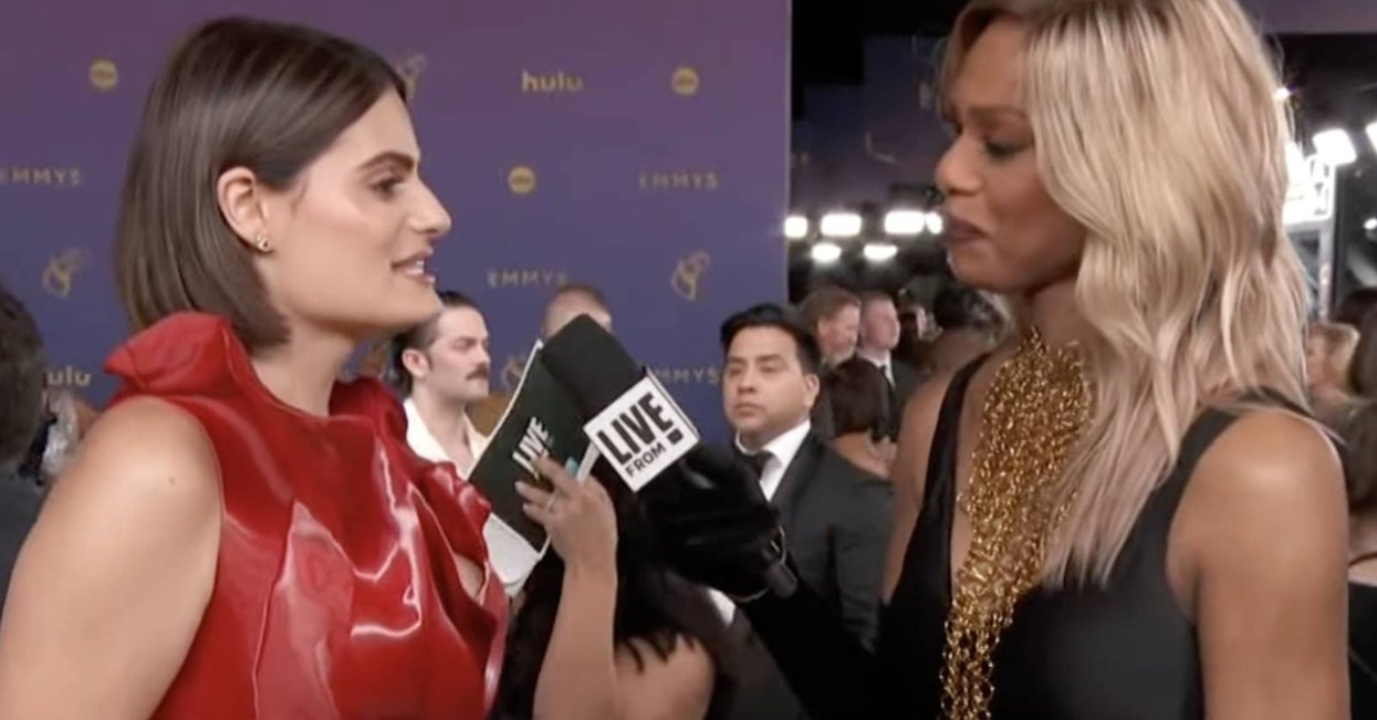 Laverne Cox Tears Up Interviewing Nava Mau About Historic Emmy 