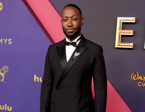 Lamorne Morris at the Emmys red carpet event