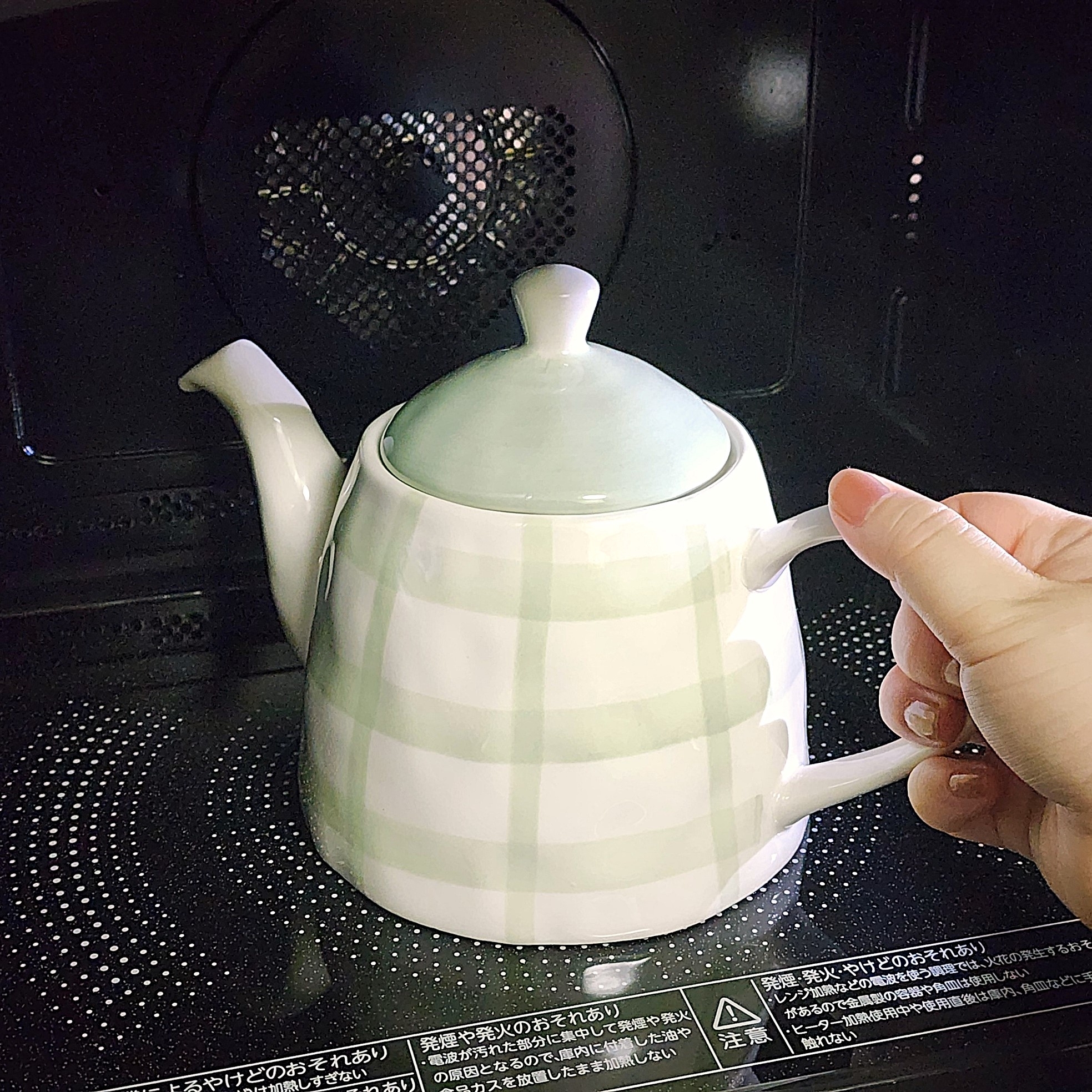 Francfranc（フランフラン）のおすすめ雑貨「ハンドペイント ティーポット チェック」