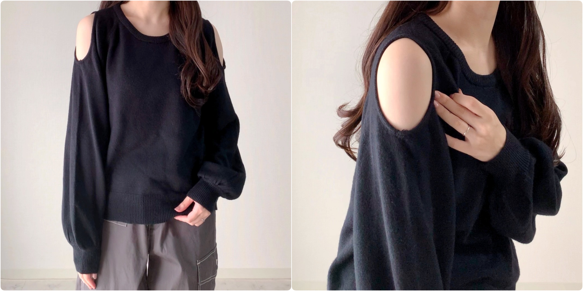 しまむらのおすすめファッションアイテム「MANオープンショルダーPO」