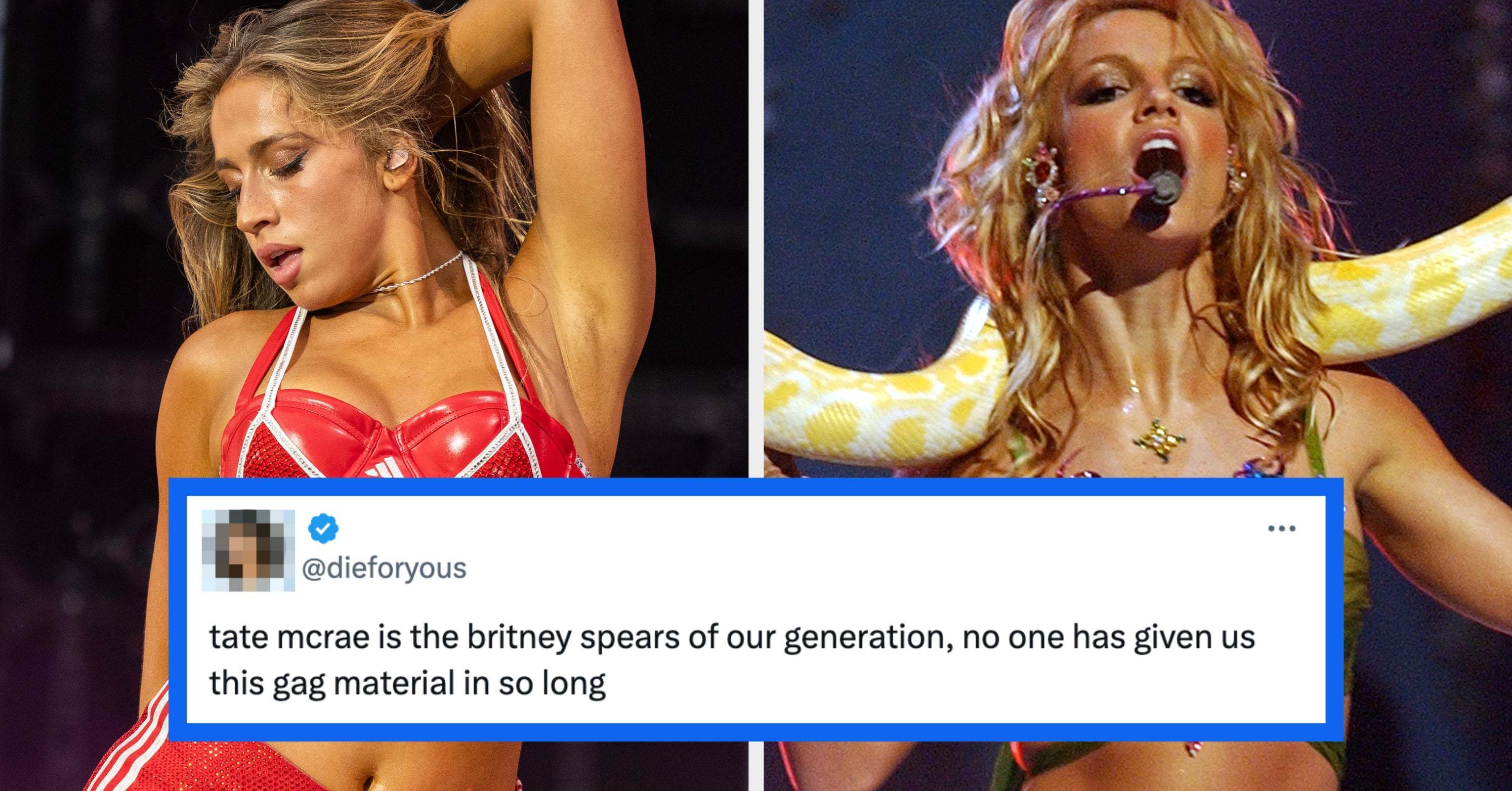 Millennials Are Angry At Gen Z'ers For Calling Tate McRae The New Britney Spears