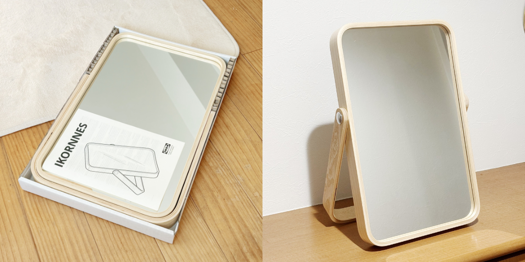 IKEA】IKORNNES イコルネス スタンドミラー 姿見 全身鏡 IKORNNES