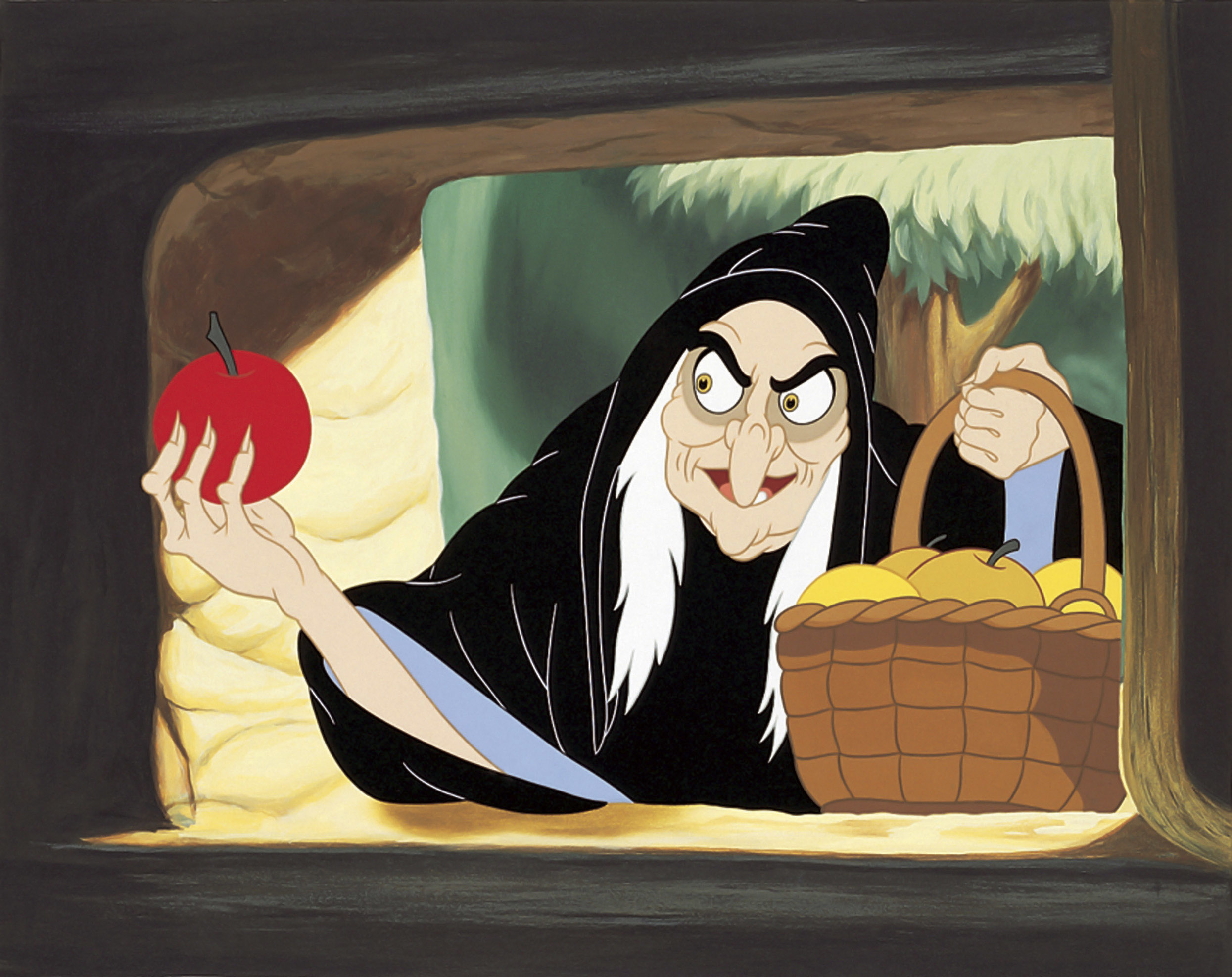 The Evil Queen disguised as the Wicked Witch in "Snow White and the Seven Dwarfs"