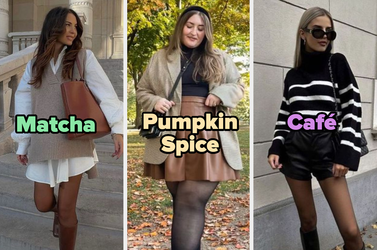 Arma un outfit de otoño y te diré si vibras como chica café, matcha o pumpkin spice