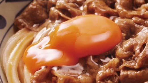 『焼きたて牛すき釜玉うどん』丸亀製麺プレスリリースより