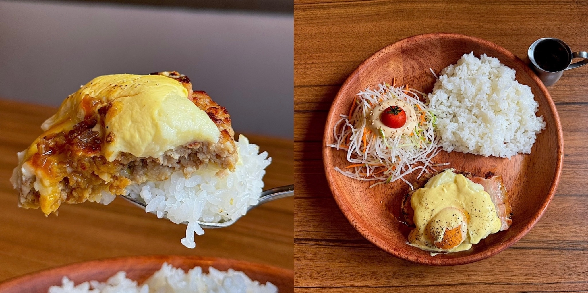 びっくりドンキーのおすすめメニュー「ベーコンエッグベネバーグディッシュ」