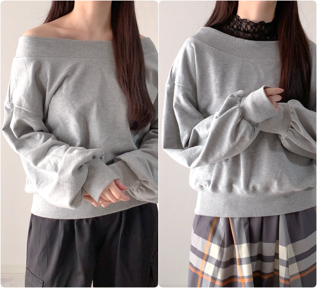 しまむらのおすすめファッションアイテム「TNKウラケオフショルTR」