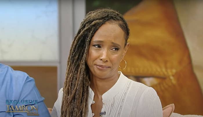 Trina McGee fighting back tears