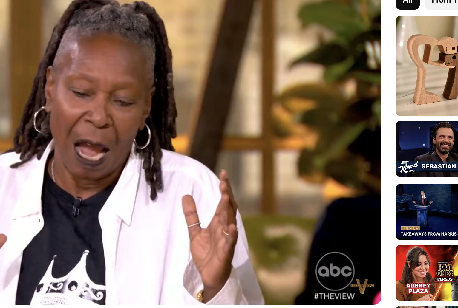 Whoopi Goldberg expressing a point on &#x27;The View&#x27;