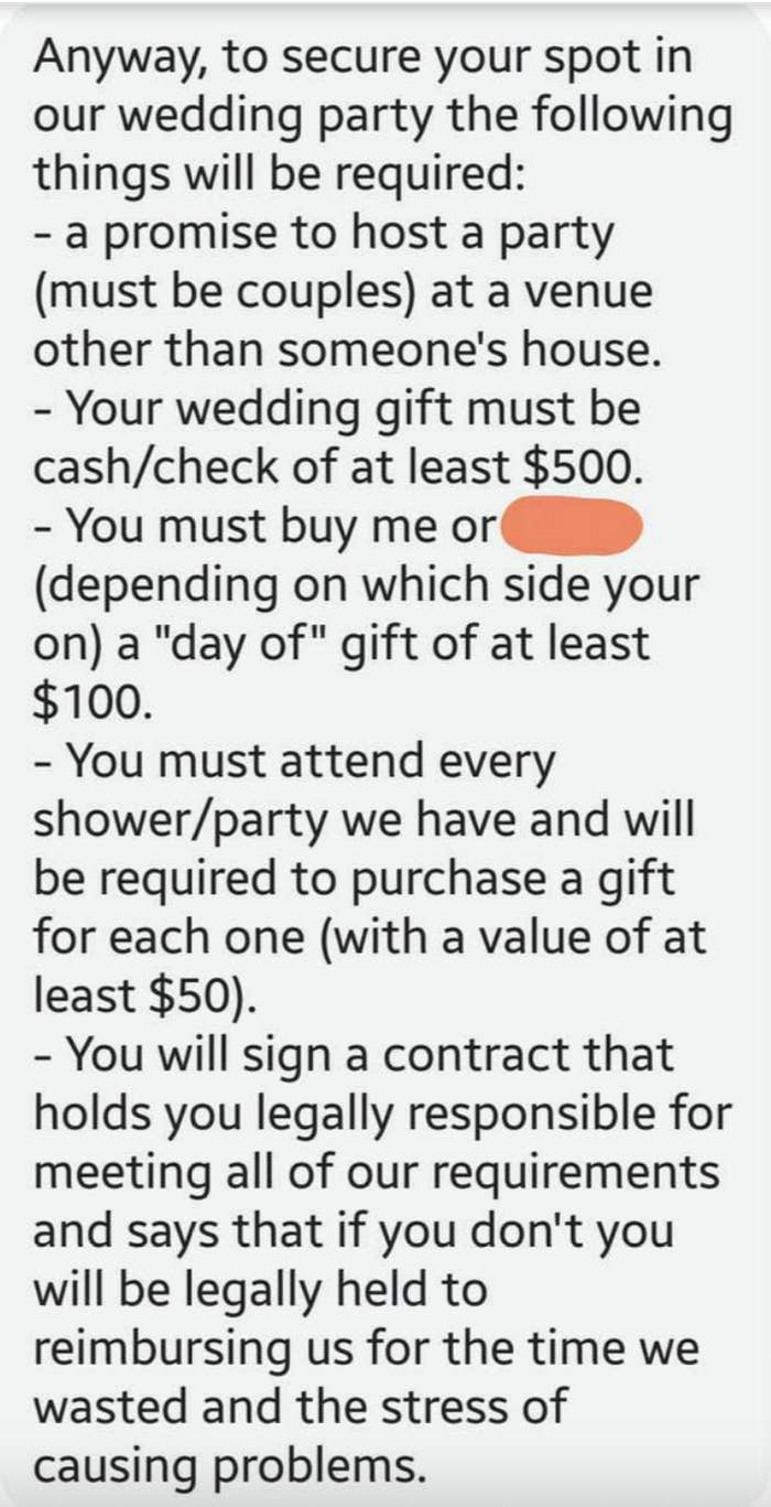 17 Wild Demands Entitled Brides Made For Their Wedding