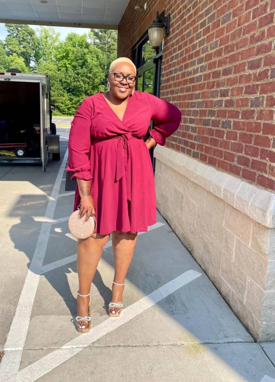 long sleeve a-line mini dress in brick 27 Amazon Fall Dresses You'll Reach For On Repeat