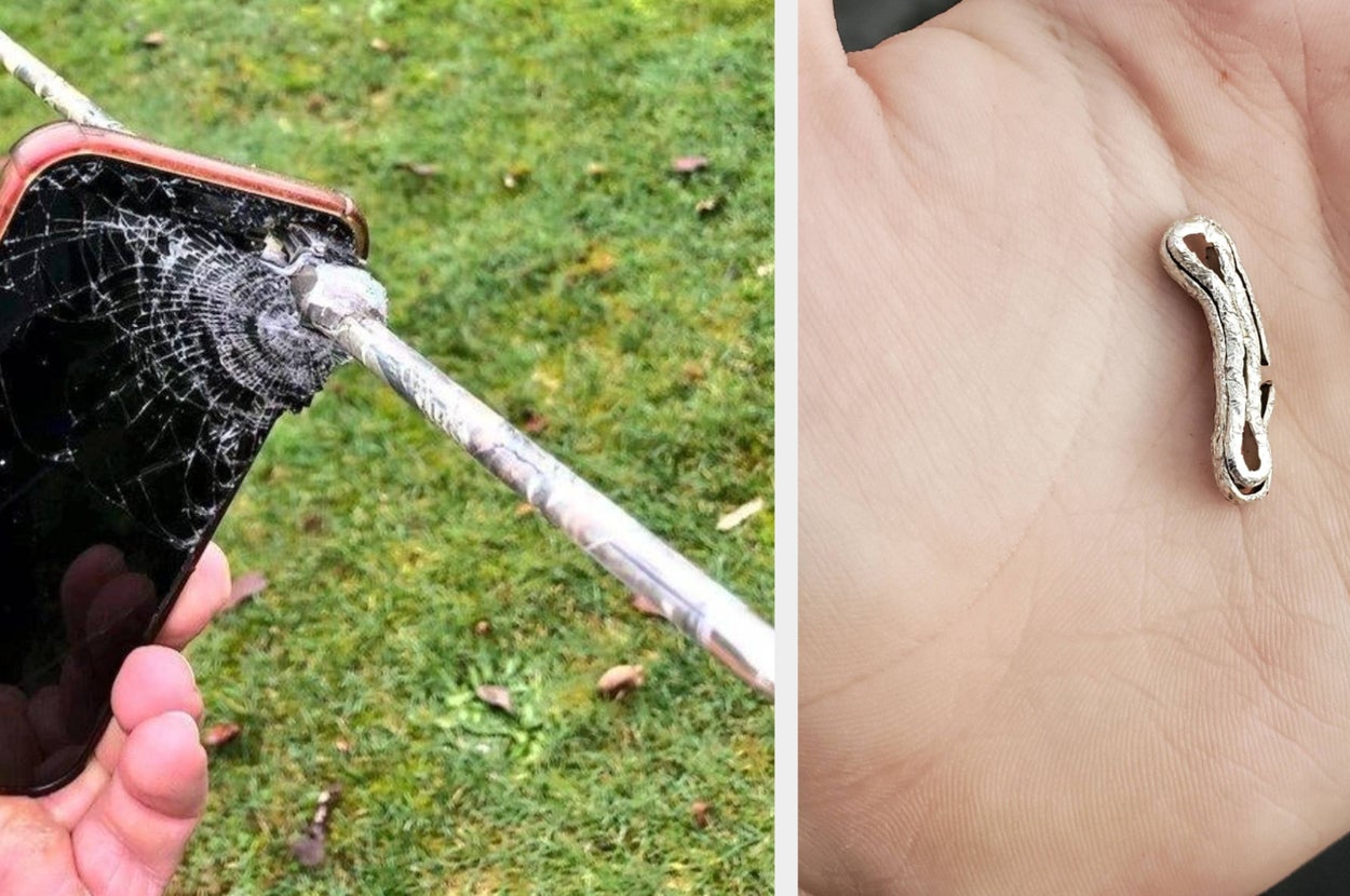 Image split into two parts: Left shows a hand holding a small sandwich with text, "I spent $15 on this." Right shows a hand holding a tiny item with text, "I made a huge mistake."