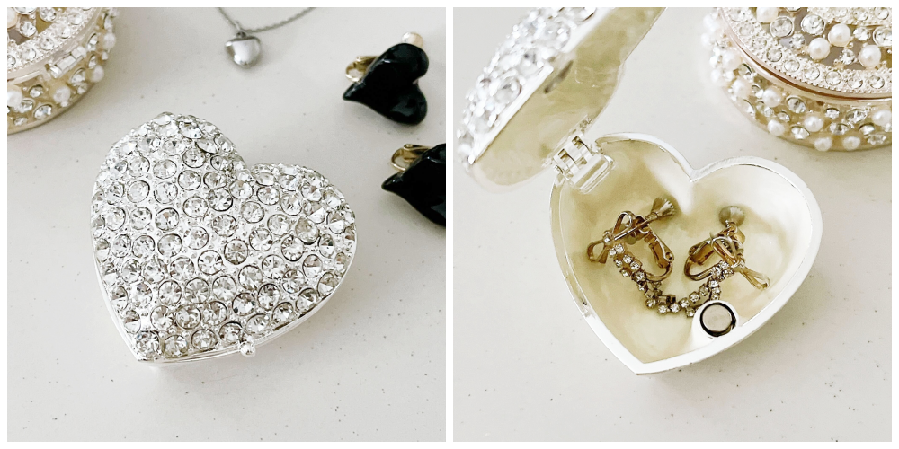 Francfranc(フランフラン)のオススメの雑貨「ハートケース S サリー ラインストーン」