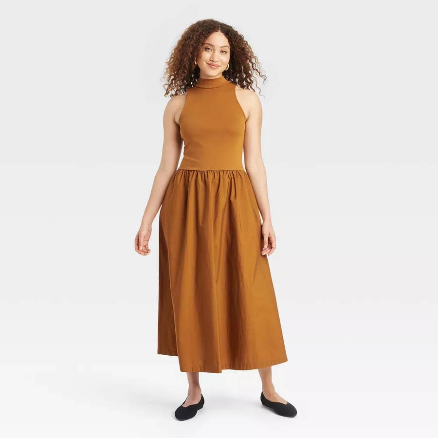 slim fit dress slacks Elegant Long-Sleeve Solid Color Maxi Dress for Fall and Winter – Versatile  and Chic – ZINNTRA main image 1