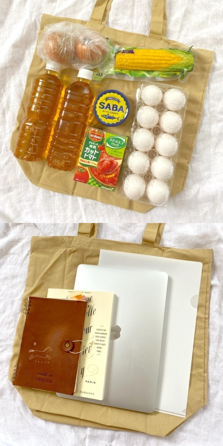 ニコアンドのおすすめアイテム「オリジナルロゴ パッカブルトートバッグ」