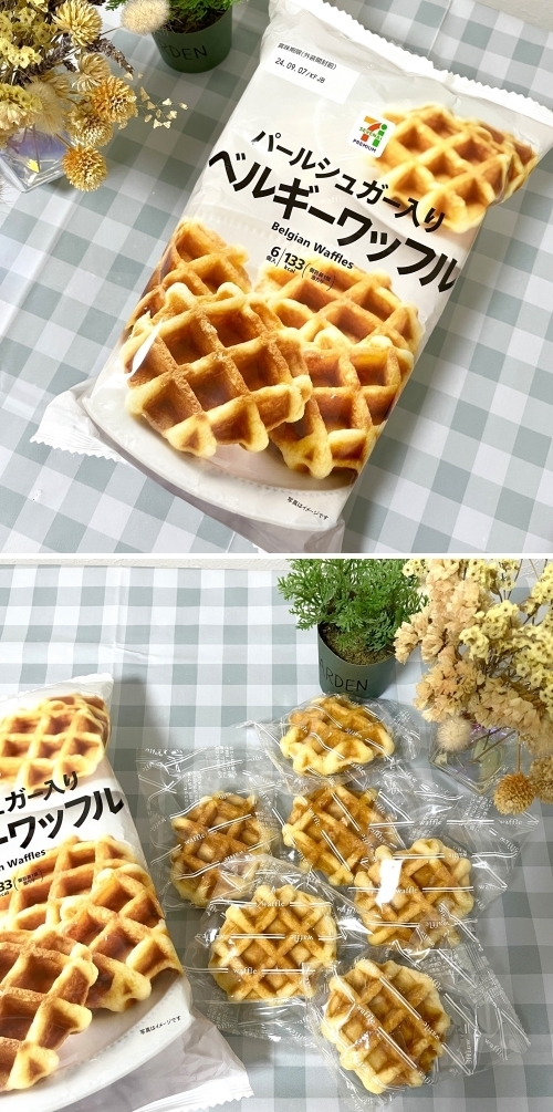 セブンのおすすめスイーツ「7プレミアム ベルギーワッフル6個」