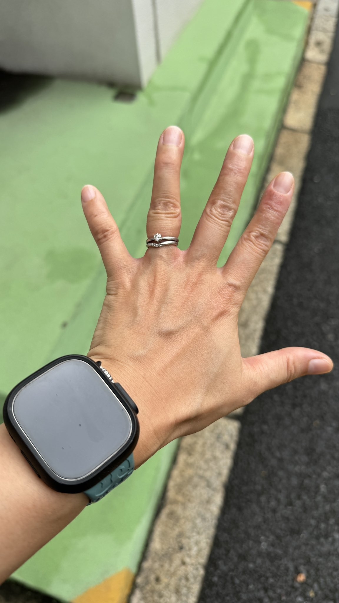 切断する前のレベルEみたいになった指輪 / 伊藤恵さんのXより