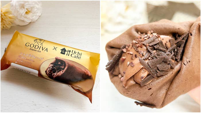 LAWSON(ローソン)のコラボスイーツ「Uchi Café×GODIVA ショコラクレープ」