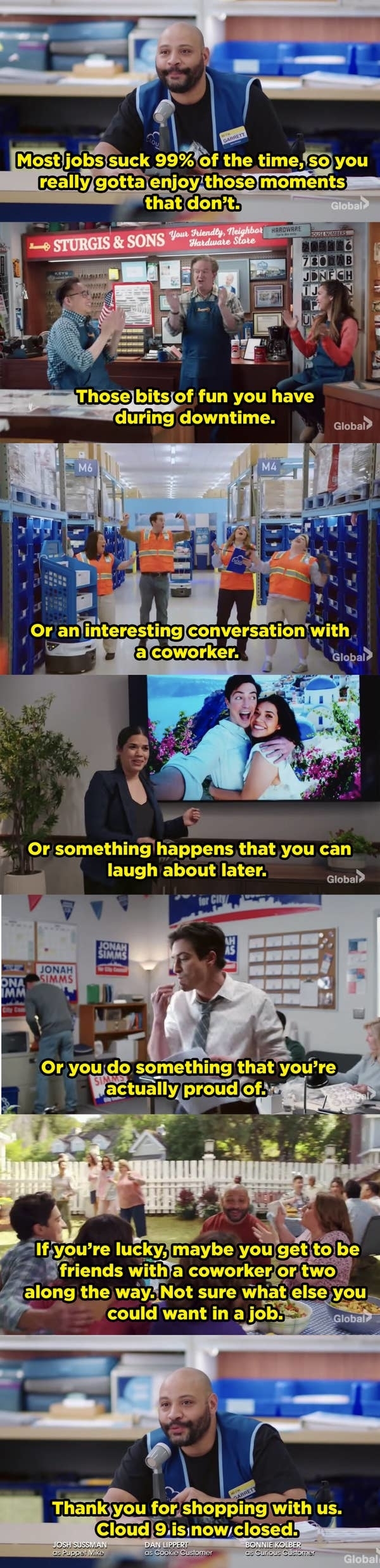 the final scenes of "Superstore"