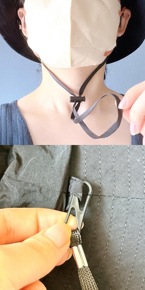 3COINSのオススメのグッズ「折りたたみトラベルハット」