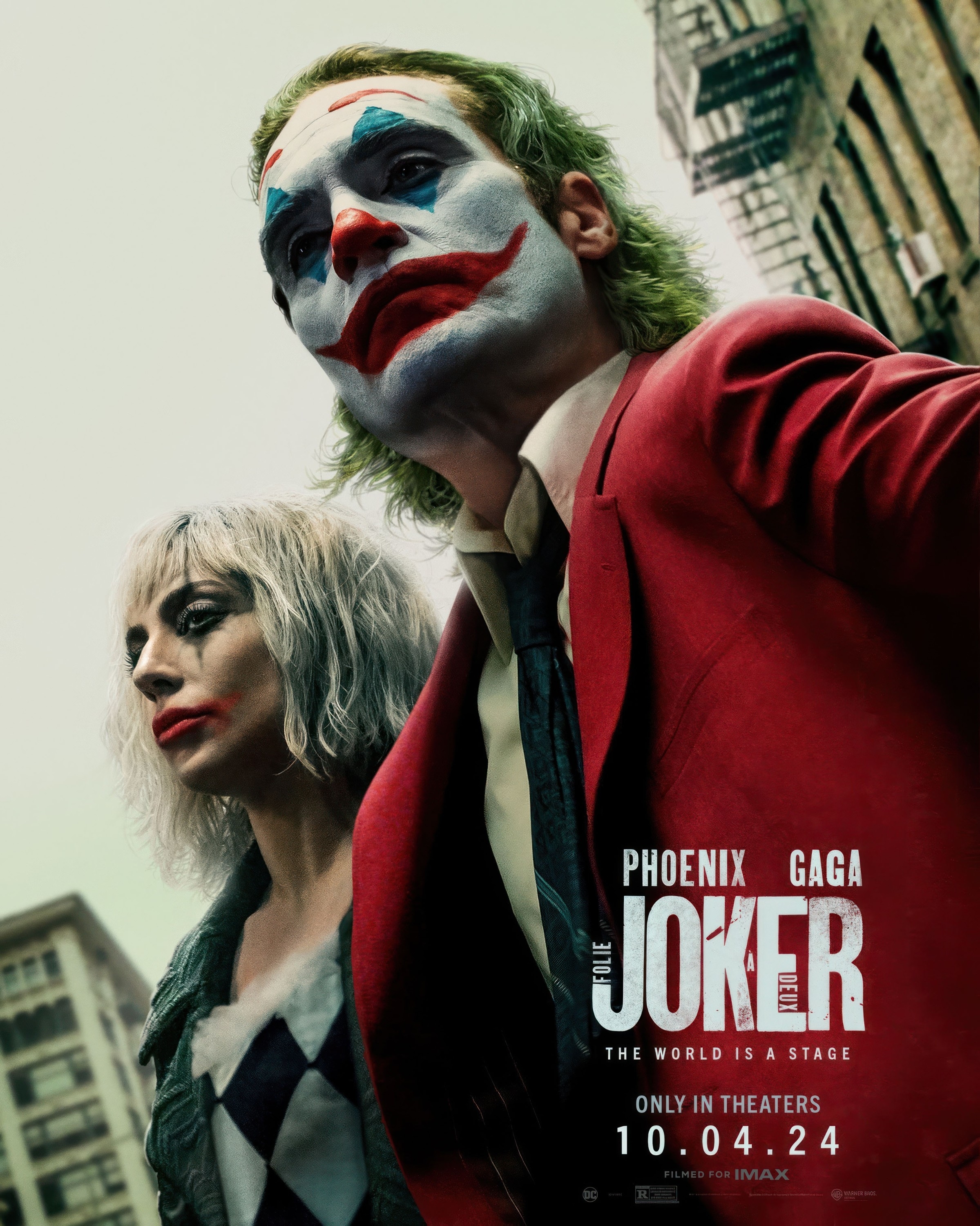 Joaquin Phoenix and Lady Gaga as the Joker and Harley Quinn in character for the movie poster of &quot;Joker: Folie à Deux,&quot; releasing in theaters on October 4, 2024