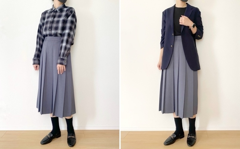 GU（ジーユー）のおすすめスカート「プリーツミディスカート」