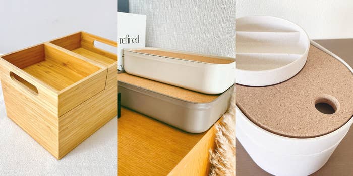 IKEA（イケア）の「DRAGAN ドラガン ボックス3点セット」「 HARVMATTA ハルヴマッタ ふた付きボックス」「HARVMATTA ハルヴマッタ ボックス 仕切り付き」