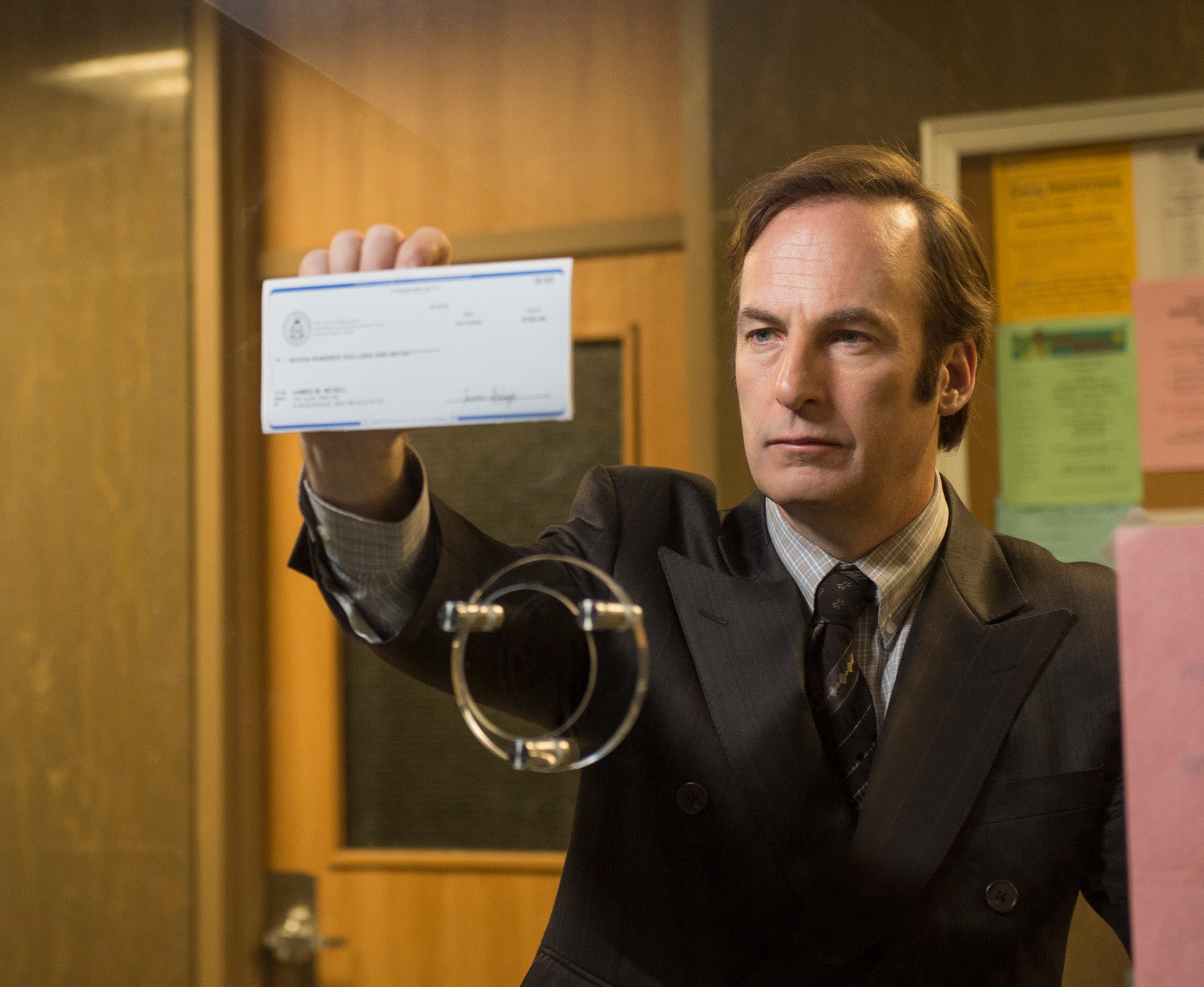 Bob Odenkirk in a suit in "Better Call Saul"