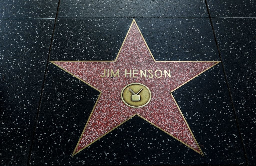 Jim Henson's star on the Hollywood Walk of Fame featuring a television symbol